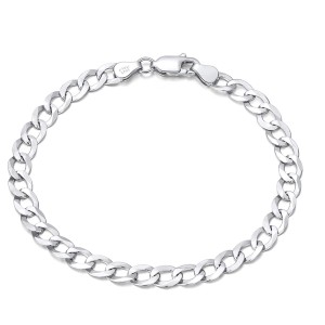 Αλυσίδα χεριού cuban chain Jooliete BRSB123.4  5mm φάρδος 20 cm μήκος από ασήμι  925