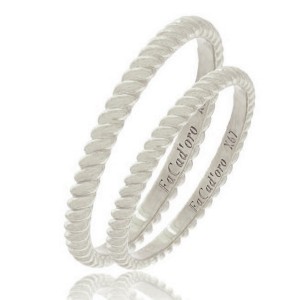 Βέρα Ασήμι 925 FaCad'oro WR-93S