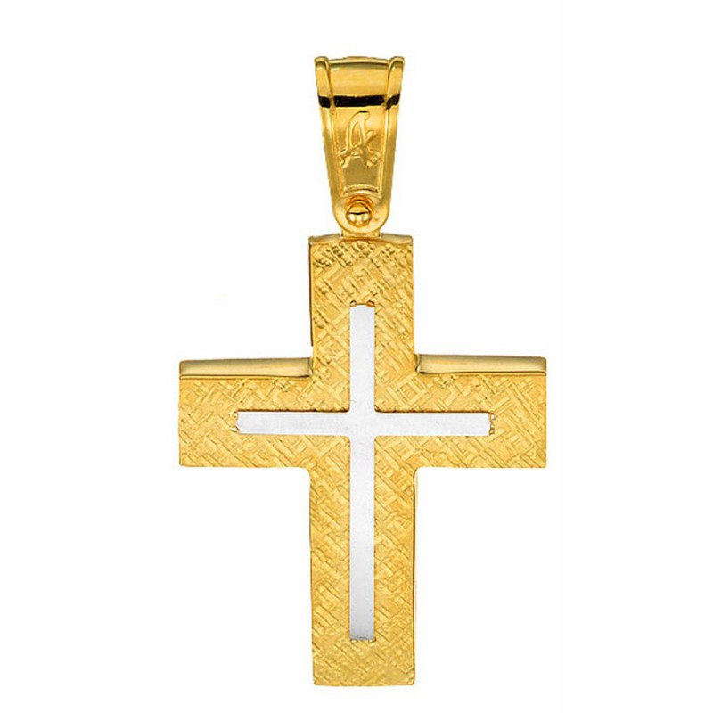 Χρυσός σταυρός 14καρατίων ST139BAR9