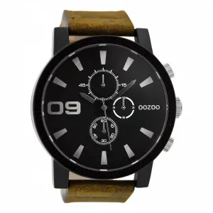Ρολόι OOZOO C9033 Timepieces με Καφέ Δερμάτινο Λουράκι