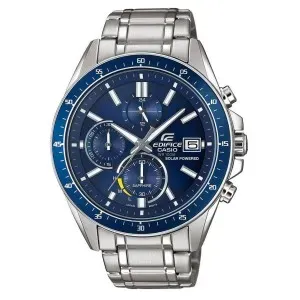 Ρολόι CASIO EFS-S510D-2AVUEF Edifice Ηλιακό με Ατσάλινο Μπρασελέ και με Χρονογράφο