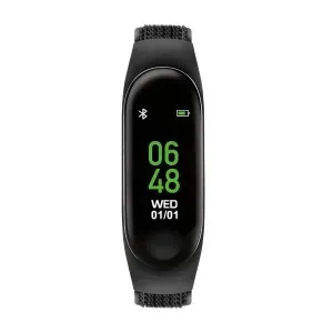 Παιδικό ρολόι Tikkers TKS01-0018 Smartwatch με ψηφιακό καντράν και μαύρο υφασμάτινο λουράκι.