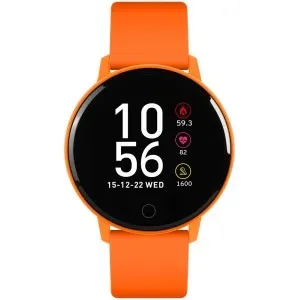 Γυναικείο ρολόι Reflex Active RA09-2116 Orange Series 09 με μαύρο καντράν και πορτοκαλί καουτσούκ λουράκι.