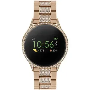 Γυναικείο ρολόι Reflex Active Smartwatch RA04-4014 από ανοξείδωτο ατσάλι με μπρασελέ