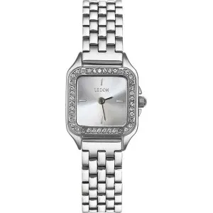 Ρολόι LEDOM Element Crystals Silver Stainless Steel Bracelet LD 1493-1