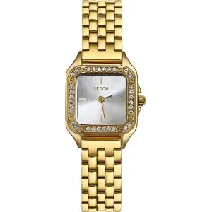 Ρολόι LEDOM Element Crystals Gold Stainless Steel Bracelet LD 1493-2