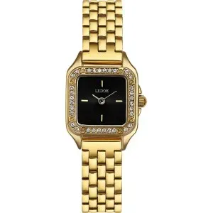 Ρολόι LEDOM Element Crystals Gold Stainless Steel Bracelet LD 1493-3
