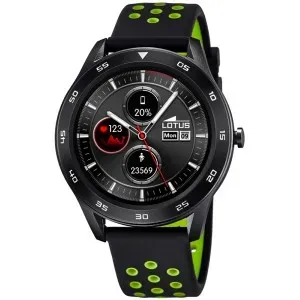Ρολόι LOTUS Smartwatch L50013/1 με ψηφιακό καντράν και μαύρο καουτσούκ λουράκι.