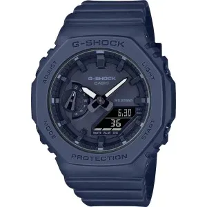 Ρολόι G-SHOCK GMA-S2100BA-2A1ER Dual Time Chronograph με μπλε καουτσούκ λουράκι.