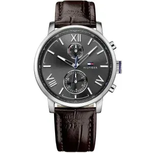 Ρολόι TOMMY HILFIGER 1791309 Alden Multifunction με Καφέ Δερμάτινο Λουράκι