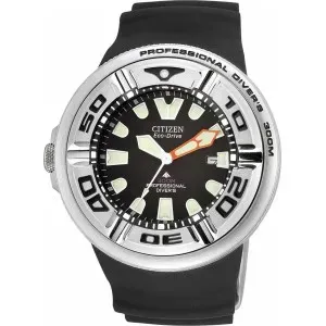 Ανδρικό Ρολόι CITIZEN Eco-Drive Professional Diver 300M BJ8050-08E Με Μαύρο Καουτσούκ Λουράκι