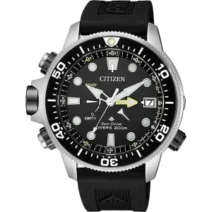 Ανδρικό ρολόι CITIZEN Promaster Eco-Drive Divers BN2036-14E με μαυρό καουτσούκ λουράκι