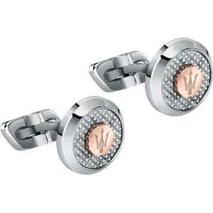 MASERATI CUFFLINKS JM223ATK20 Ασημένια Μανικετόκουμπα