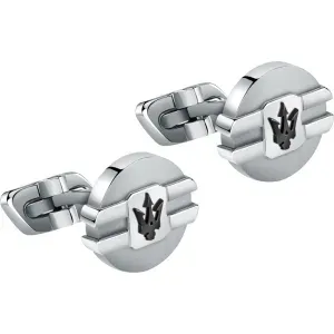 MASERATI CUFFLINKS JM223ATK21 Ασημένια Μανικετόκουμπα