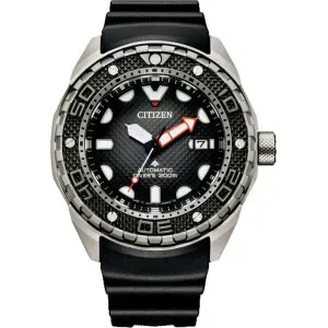 Ανδρικό Ρολόι CITIZEN Promaster Automatic Divers Με Μαύρο Καουτσούκ Λουράκι NB6004-08E