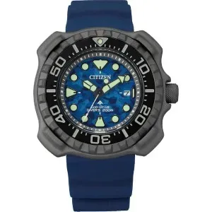 Ανδρικό Ρολόι CITIZEN Promaster Eco-Drive Divers BN0227-09L Με Μπλε Καουτσούκ Λουράκι