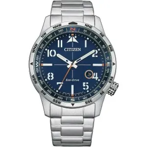 Ανδρικό Ρολόι CITIZEN Eco-Drive BM7550-87L Με Ασημί Ατσάλινο Μπρασελέ