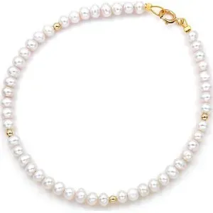 Βραχιόλι με μαργαριτάρια Fresh Water Pearl 3,5-4,0mm Κ14 111002 Pearls