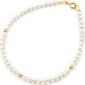 Βραχιόλι με μαργαριτάρια Fresh Water Pearl 3,5-4,0mm Κ14 110887 Pearls