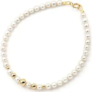 Βραχιόλι με μαργαριτάρια Fresh Water Pearl 4,0-4,5mm Κ14 110376 Pearls