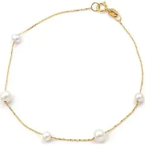 Βραχιόλι με μαργαριτάρια Fresh Water Pearl 4,0-5,5mm Κ14 110950 Pearls