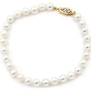 Βραχιόλι με μαργαριτάρια Fresh Water Pearl 5,5-6,0mm Κ14 110196 Pearls