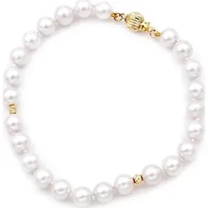 Βραχιόλι με μαργαριτάρια Fresh Water Pearl 6,0-6,5mm Κ14 110991 Pearls