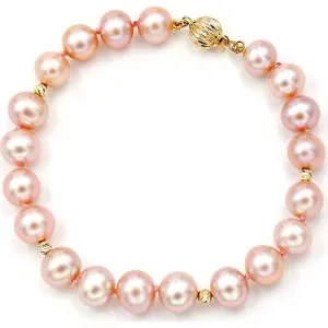 Βραχιόλι με μαργαριτάρια Fresh Water Pearl 8,0-9,0mm Κ14 111718 Pearls