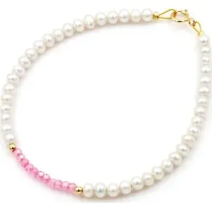 Βραχιόλι με μαργαριτάρια και Salomite Κ14 110484 Pearls