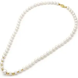 Κολιέ με μαργαριτάρια Fresh Water Pearl 6,0-9,0mm Κ14 110304 Pearls
