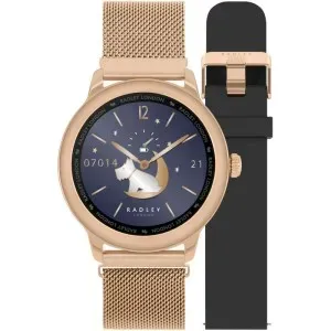 Γυναικείο ρολόι Radley London RYS07-4004-SET Smartwatch Series 07 με ψηφιακό καντράν και ροζ χρυσό μπρασελέ.