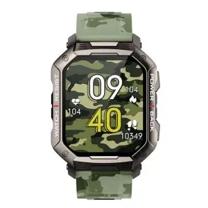 Ρολόι DAS.4 65032 Smartwatch SG35 με ψηφιακό καντράν και πράσινο παραλλαγής καουτσούκ λουράκι.