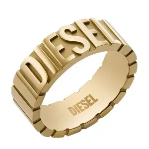 Ανδρικό Δαχτυλίδι Diesel DX1439710 από επιχρυσωμένο ανοξείδωτο ατσάλι.