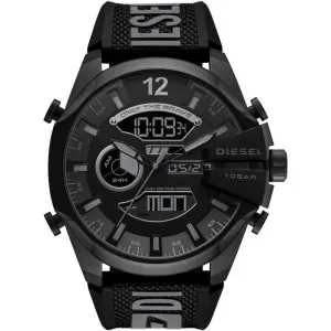 Ανδρικό ρολόι DIESEL Mega Chief  DZ4593 με μαύρο καουτσούκ