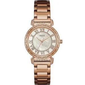 GUESS Crystals Rose Gold Stainless Steel Bracelet W0831L2