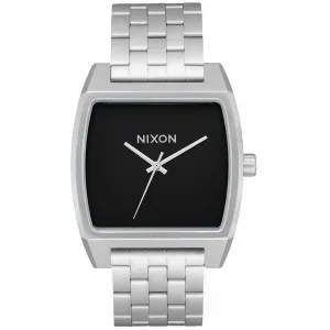 Ανδρικό ρολόι Nixon  A1245-000-00 Time Tracker από ανοξείδωτο ατσάλι με μαύρο καντράν και μπρασελέ.