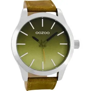 Ρολόι OOZOO C8556 Timepieces με Καφέ Δερμάτινο Λουράκι