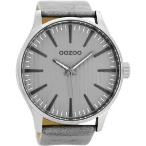 Ρολόι OOZOO C8561 Timepieces με Γκρί Δερμάτινο Λουράκι