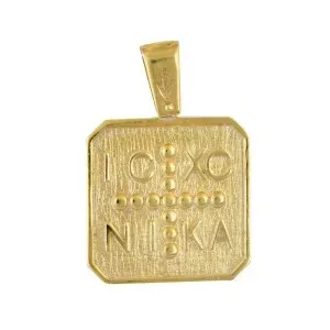 Χρυσό μοτίφ κωσταντινάτο XRF24398G Χειροποίητο