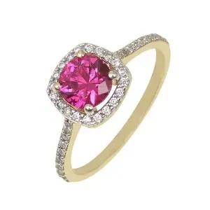 Χρυσό γυναικείο δαχτυλίδι ροζέτα DAXR25987G