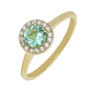 Χρυσό γυναικείο δαχτυλίδι ροζέτα DAXR28763G