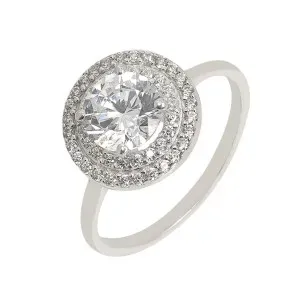 Λευκόχρυσο Γυναικείο δαχτυλίδι Ροζέτα DAXR30408S