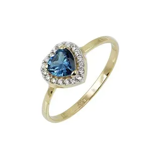Χρυσό γυναικείο δαχτυλίδι ροζέτα DAXR23945G