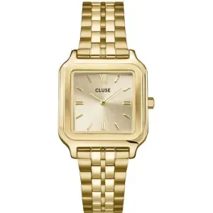 Γυναικείο ρολόι CLUSE CW11902 Gracieuse από ανοξείδωτο ατσάλι με χρυσό καντράν και χρυσό μπρασελέ.