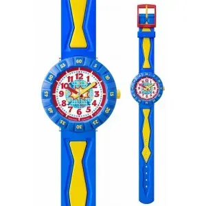 Ρολόι FLIK FLAK ZFCSP050 Cool Sailor με Μπλέ Πλαστικό Λουράκι