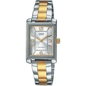 Γυναικείο Ρολόι CASIO Collection Two-Tone Stainless Steel Bracelet LTP-1234PSG-7AEG