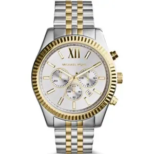 Ρολόι MICHAEL KORS MK8344 Lexington με Δίχρωμο Ατσάλινο Μπρασελέ και με Χρονογράφο