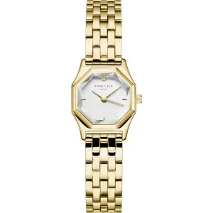 Γυναικείο ρολόι ROSEFIELD GWGSG-G02 The Gemme με λευκό καντράν και μπρασελέ.