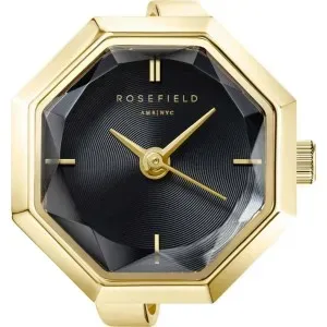 Γυναικείο ρολόι ROSEFIELD SBGSG-O67 The Octagon Watch Ring με μαύρο καντράν.