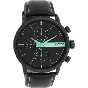 Ανδρικό ρολόι OOZOO C11229 Timepieces με μαύρο καντράν και μπρασελέ.